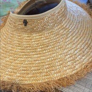 Tommy Bahama Tan Straw Sun Visor Hat